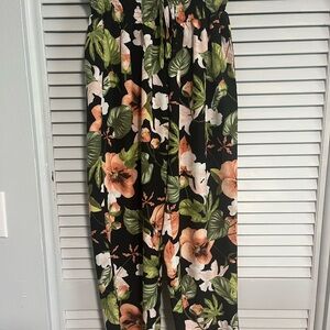 Vibrant Floral Patterned Pants